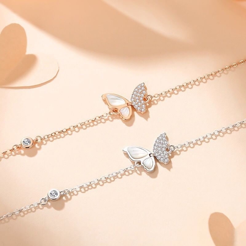 預購-925純銀氣質甜美蝴蝶系列飾品